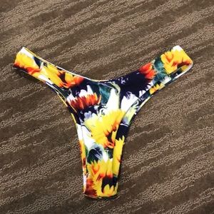 Zaful Sunflower Bikini Bottoms